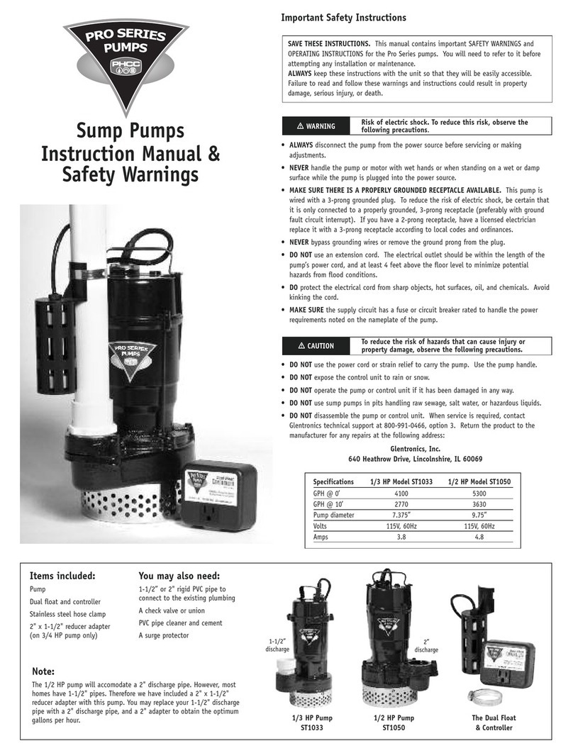 Proseries ST1033 Instruction manual & safety warnings