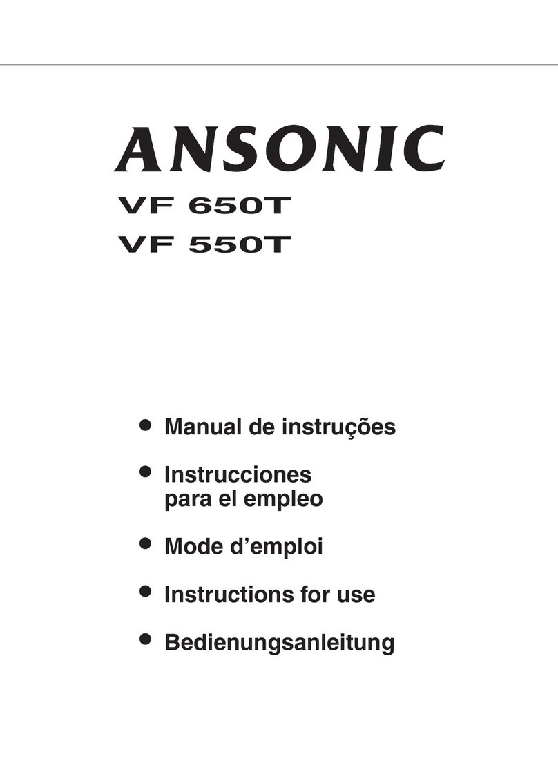 Ansonic VF 650 T Instructions for use