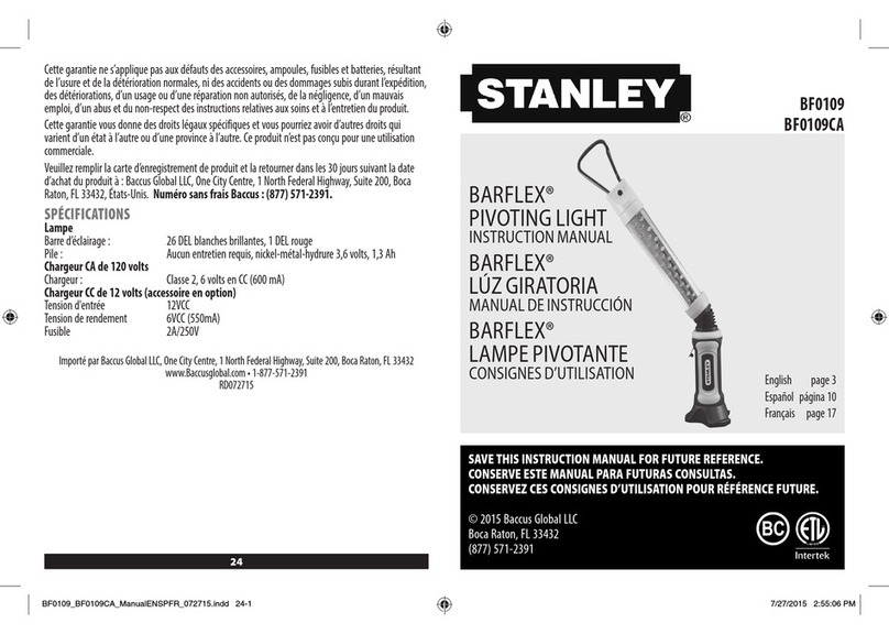 Stanley BARFLEX BF0109 instruction manual