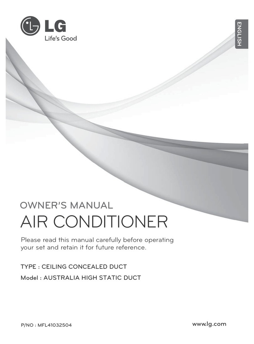 LG AUSTRALIA HIGH STATIC DUCT User manual