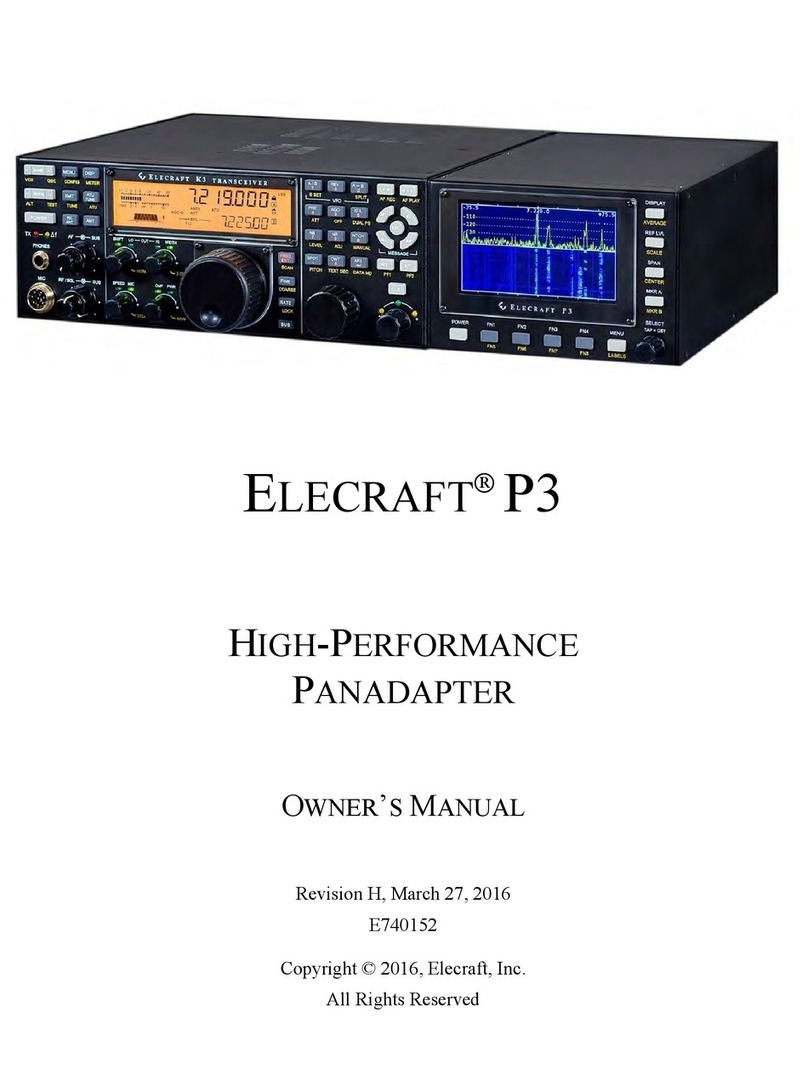 ELECRAFT P3 User manual