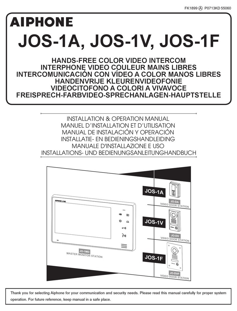 Aiphone JOS-1A User manual Aiphone JOS-1A User manual