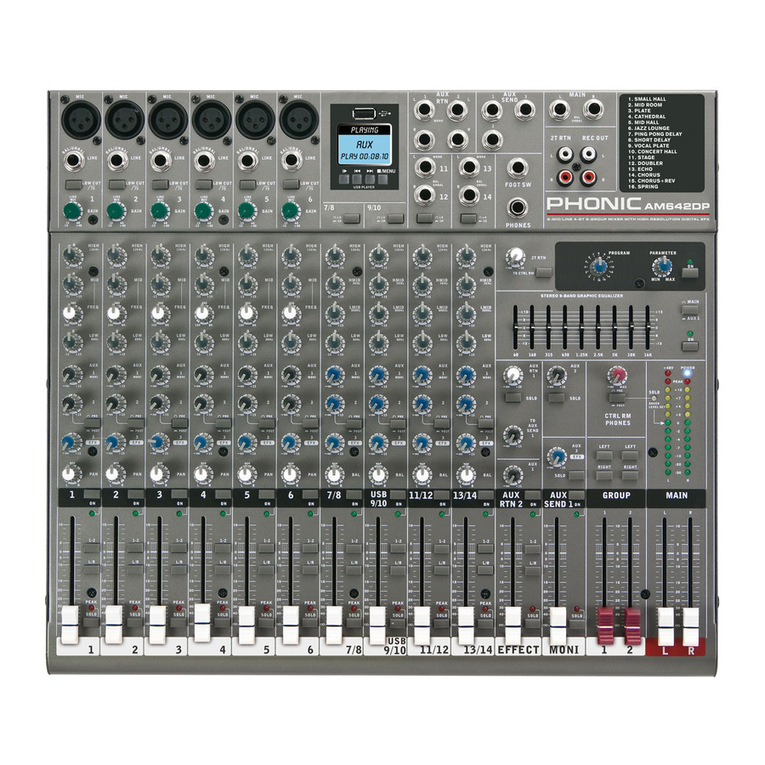 Phonic AM642D user manual