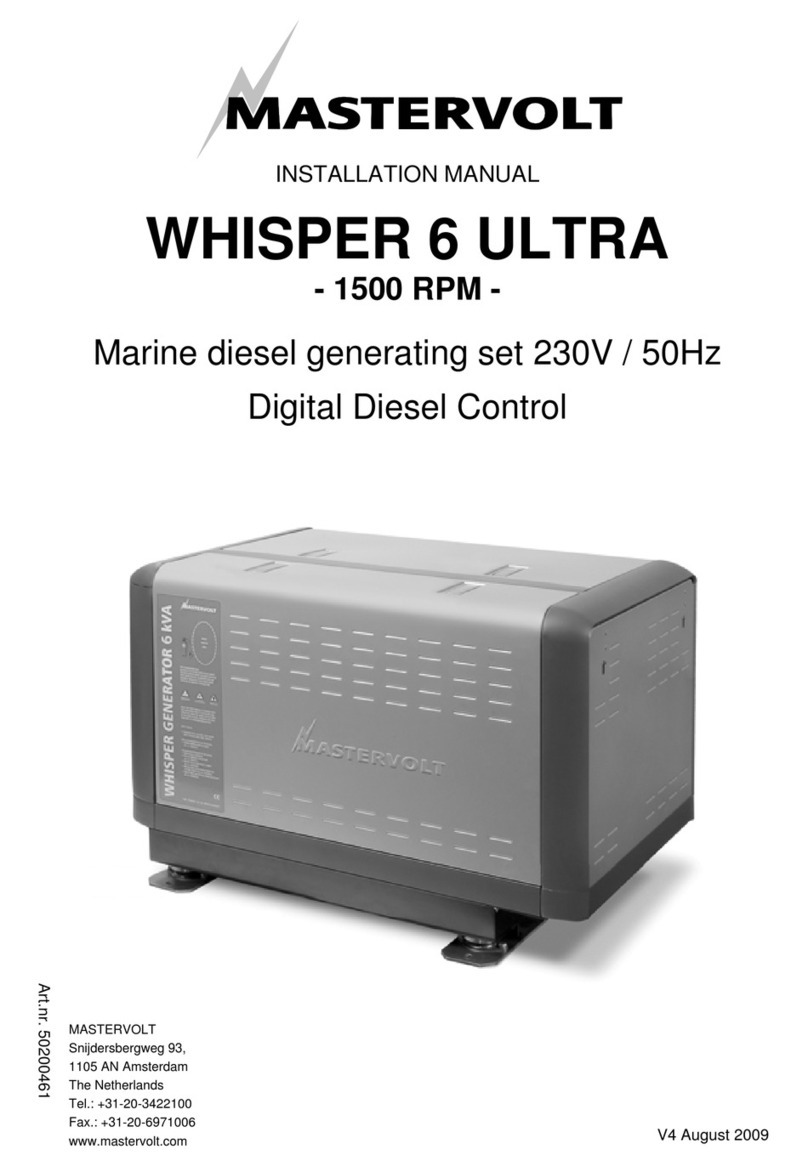 Mastervolt WHISPER 6 ULTRA User manual