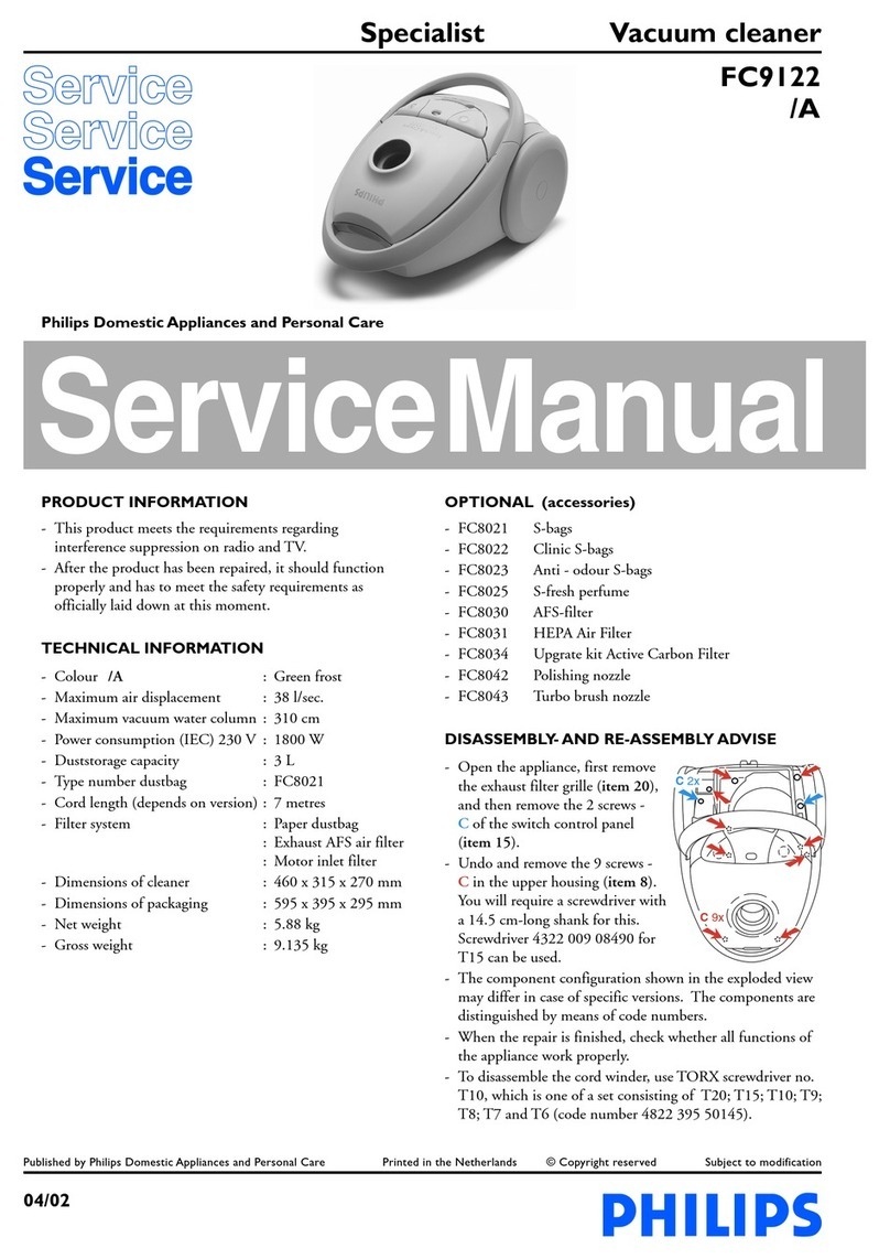 Philips FC9122 Service manual