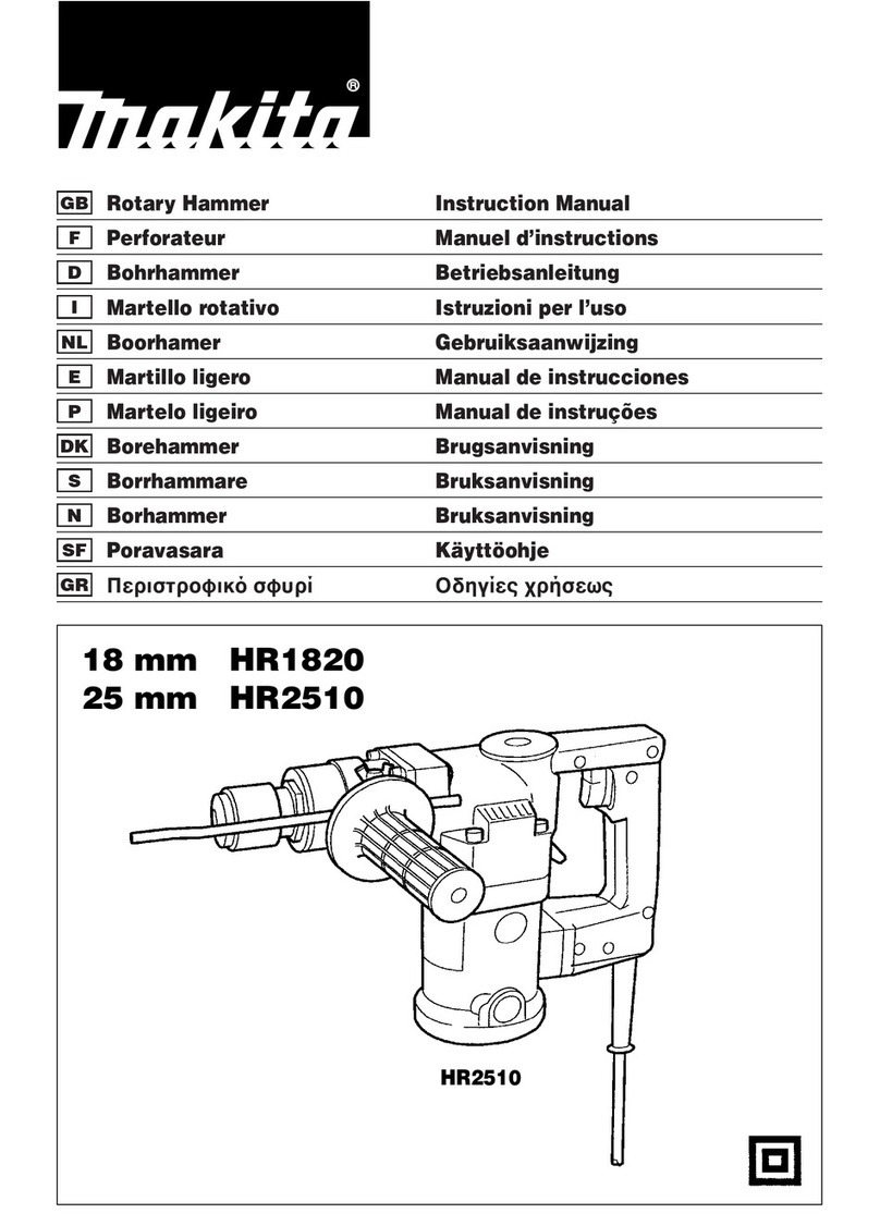 Makita HR1820 instruction manual
