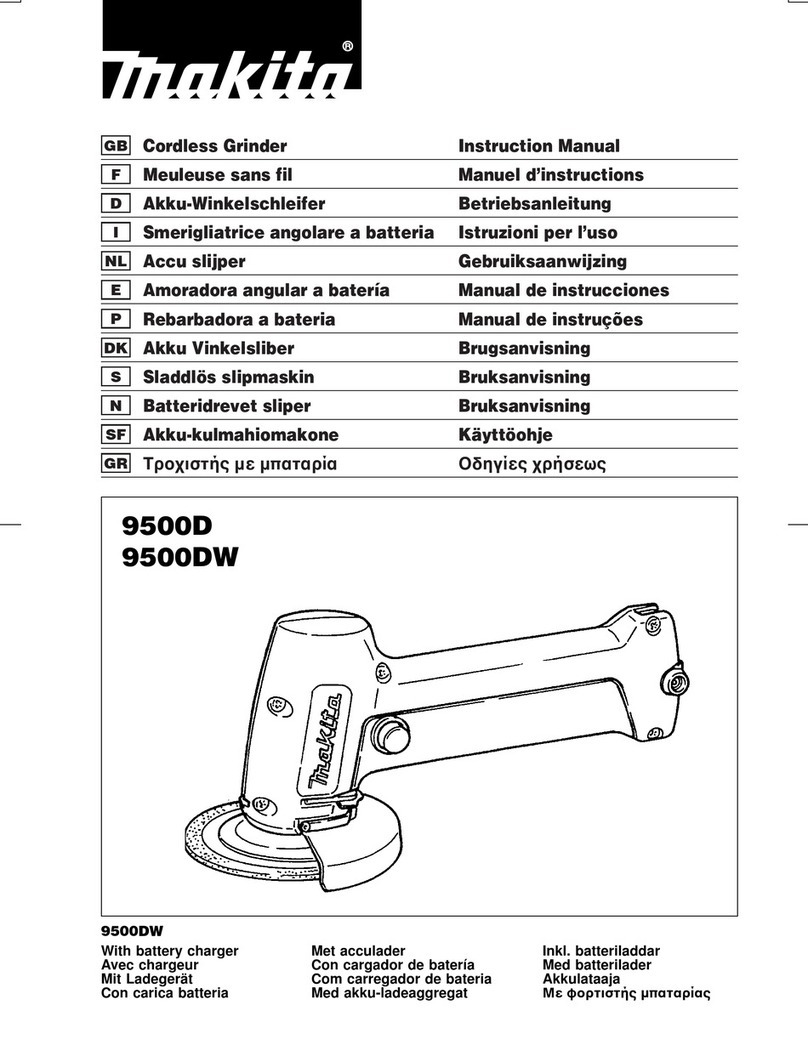 Makita 9500D instruction manual