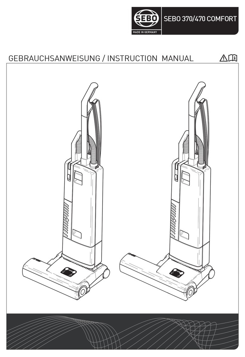 Sebo 370 comfort instruction manual