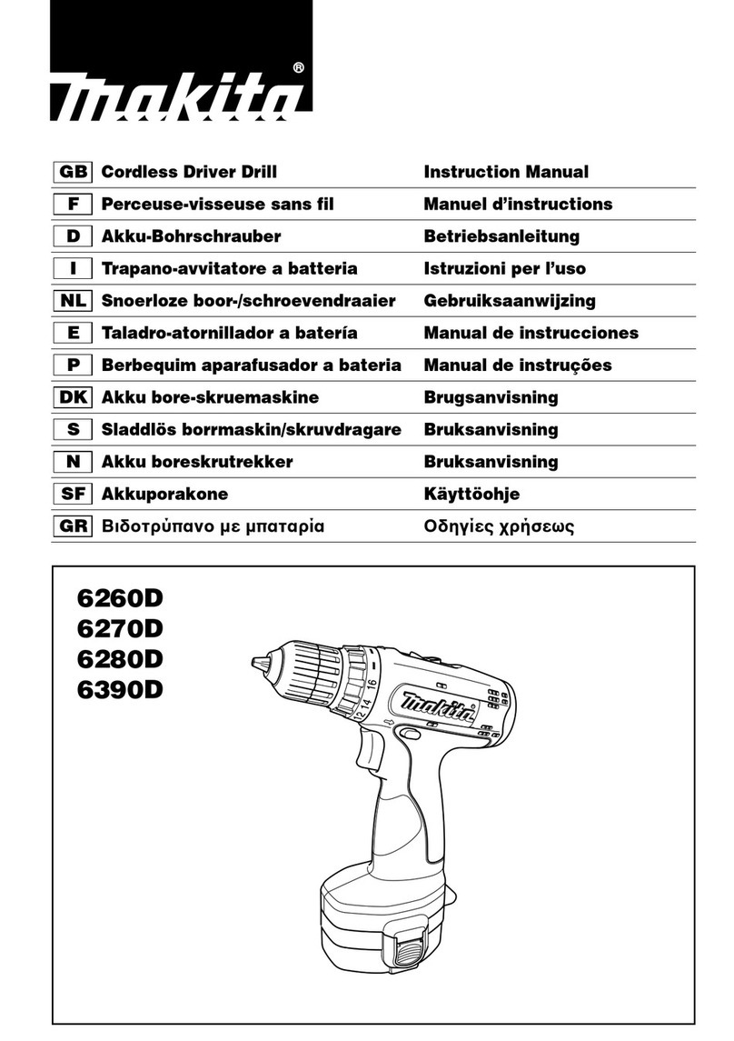 Makita 6260D instruction manual