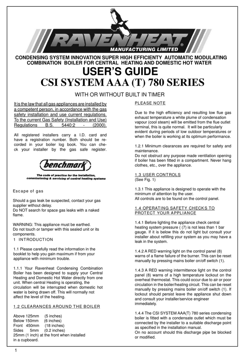 Ravenheat CSI SYSTEM AAA T 780 Series user guide