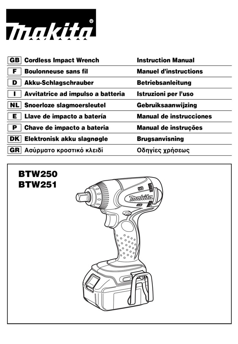 Makita MAKSTAR BTW250 Series User manual Makita MAKSTAR BTW250 Series User manual