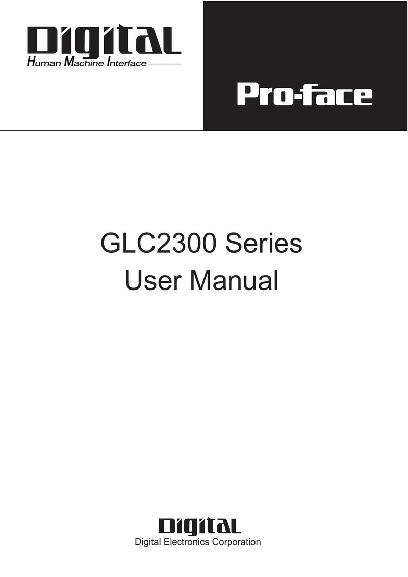 Digital Electronics Corporation Pro-face GLC2300 user manual
