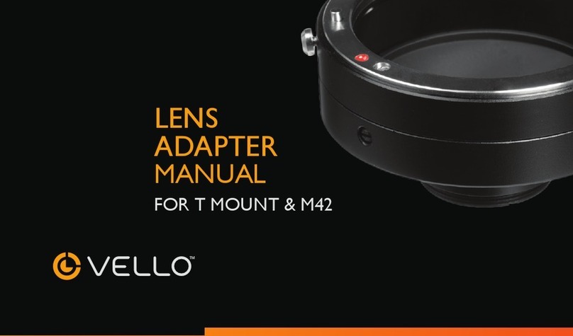 Vello Lens Adapter User manual Vello Lens Adapter User manual
