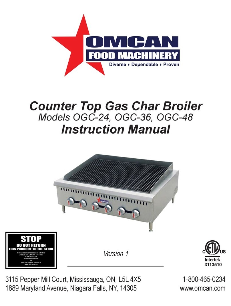 Omcan OGC-24 User manual