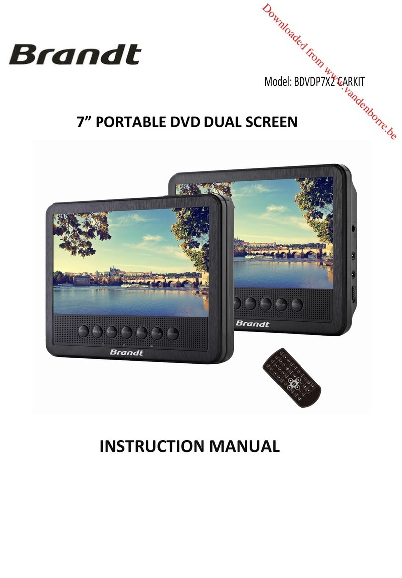 Brandt BDVDP7X2 CARKIT instruction manual