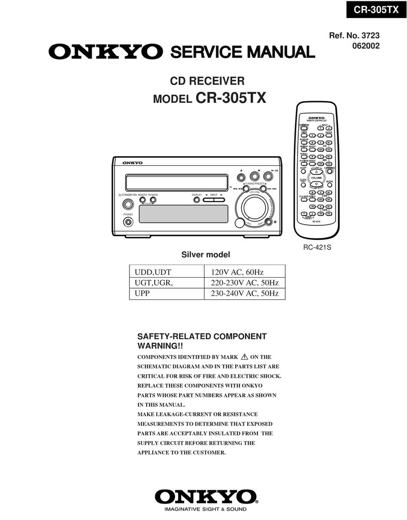 Onkyo CR-305TX Service manual
