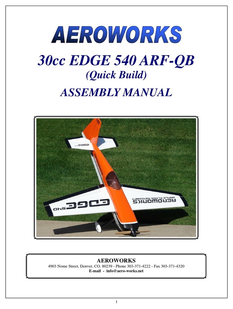 AeroWorks 30cc EDGE 540 ARF-QB Assembly manual AeroWorks 30cc EDGE 540 ARF-QB Assembly manual