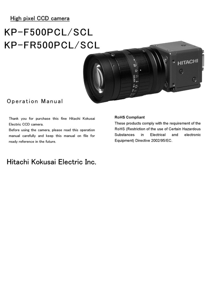 Hitachi Kokusai Electric kp-f500pcl/scl Operation manual