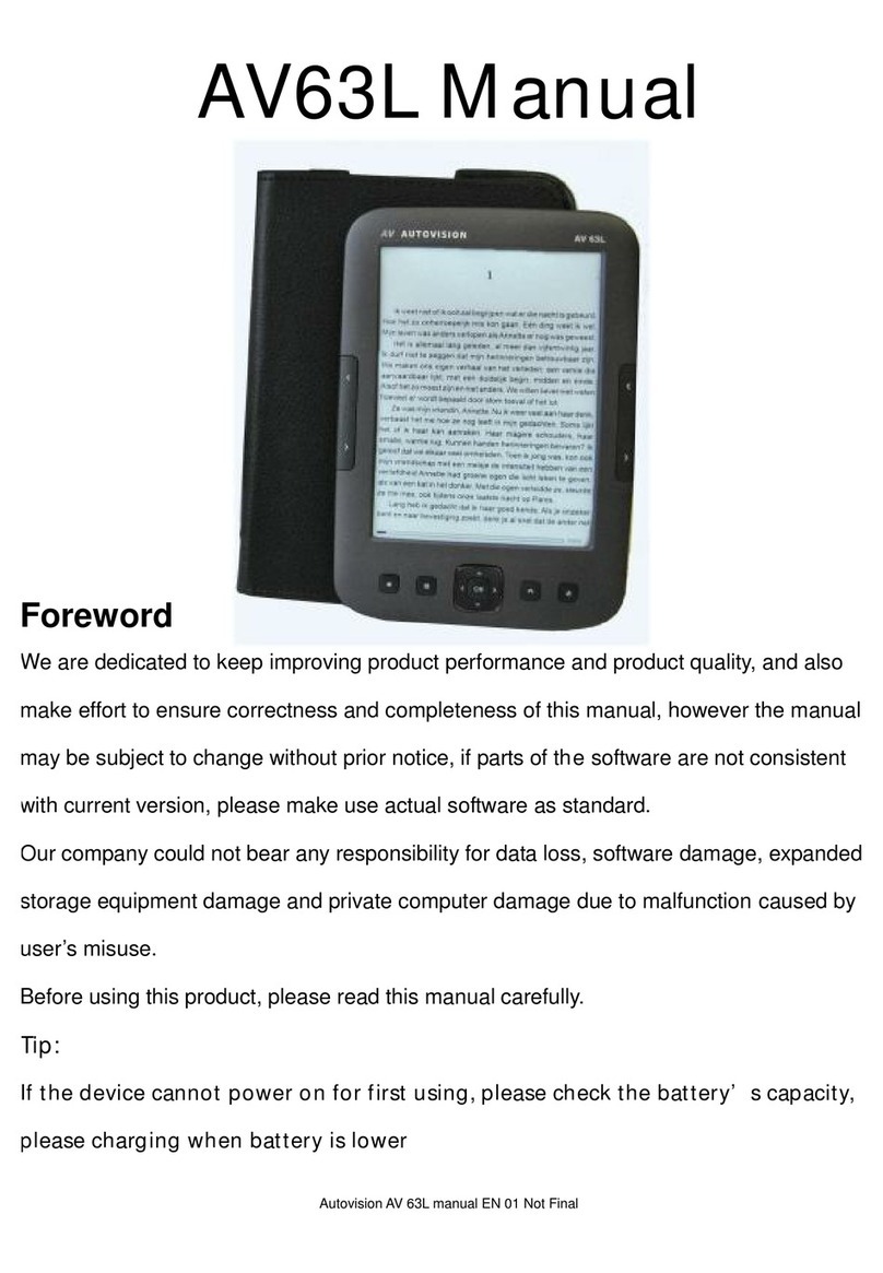 AutoVision AV63L User manual