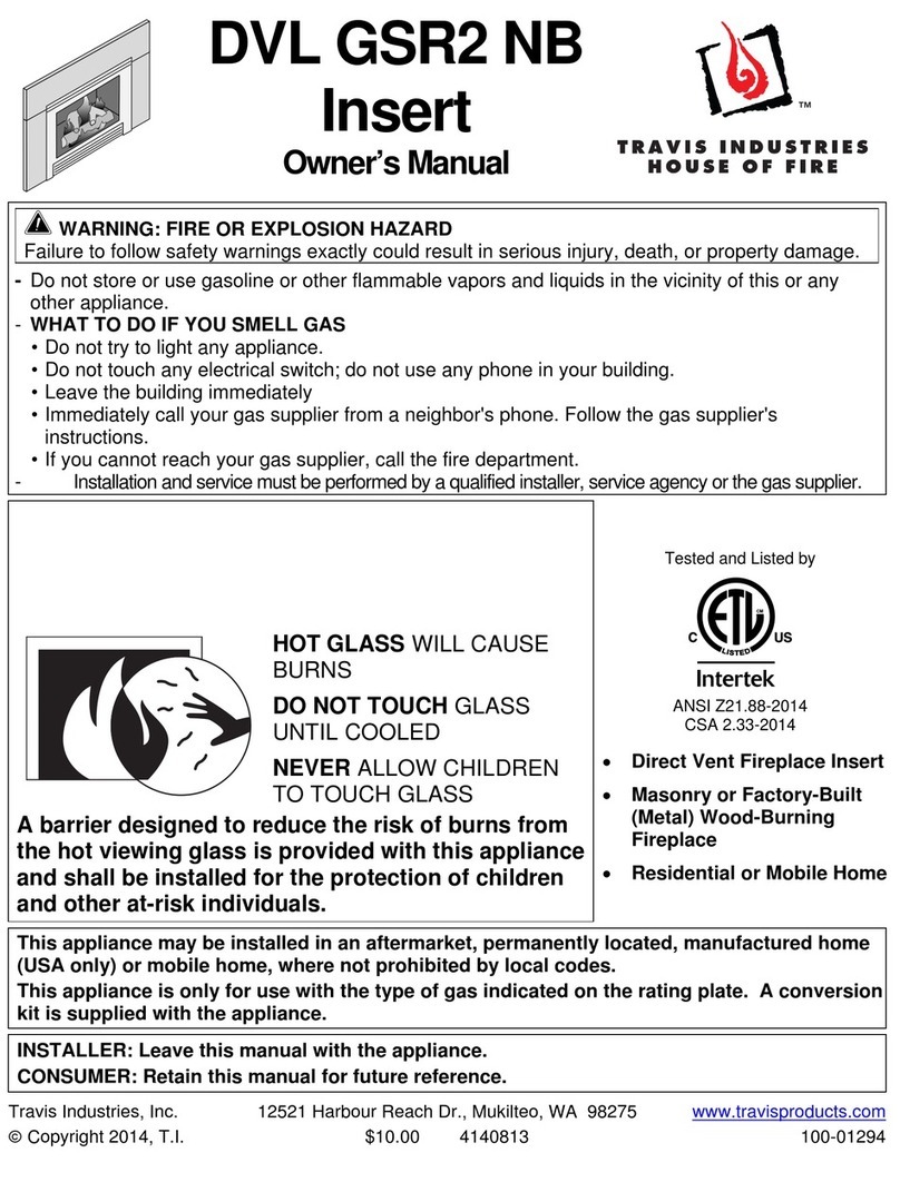 Travis Industries DVL GSR2 NB User manual