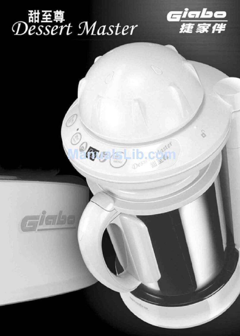 Giabo Dessert Master SM15C instruction manual