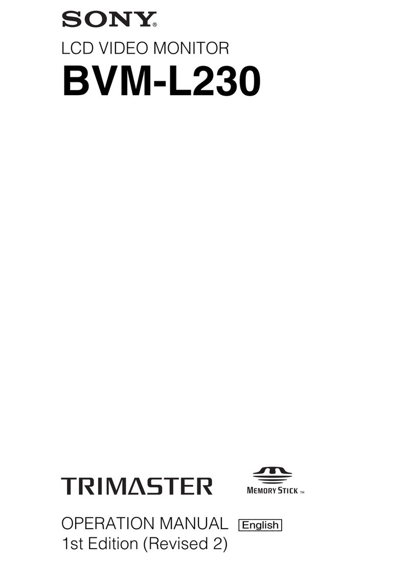 Sony BVM-L230 Trimaster User manual