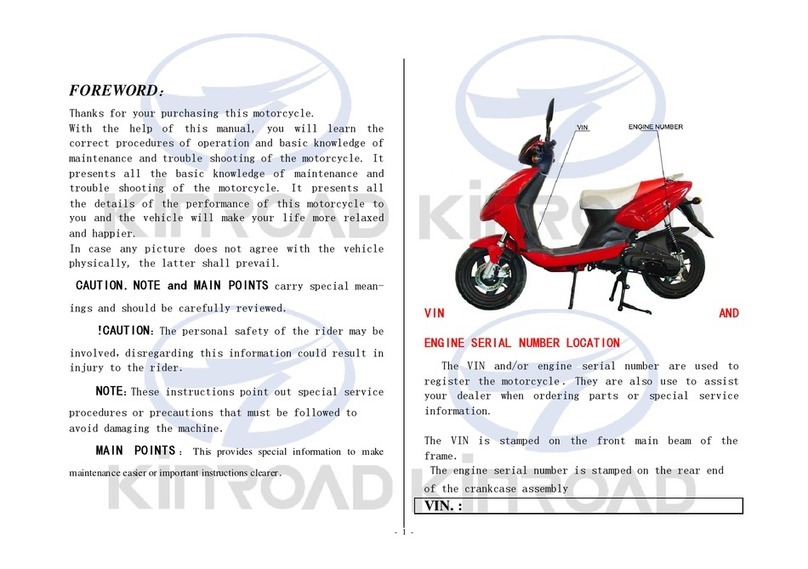 Kinroad XT50QT-6G instruction manual