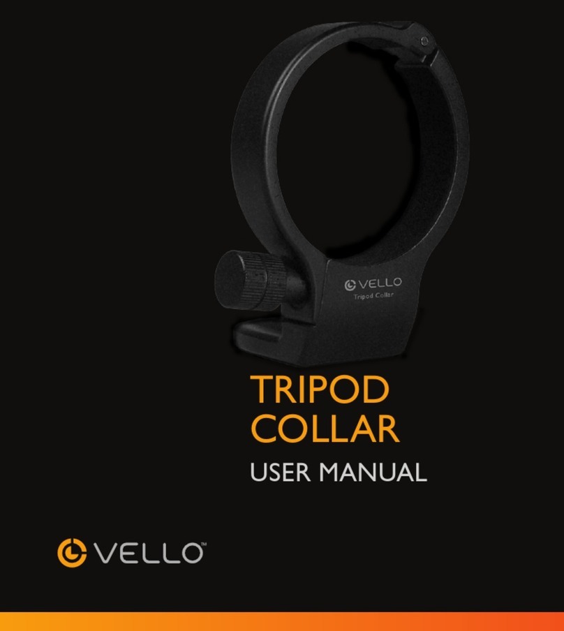 Vello tripod collar user manual