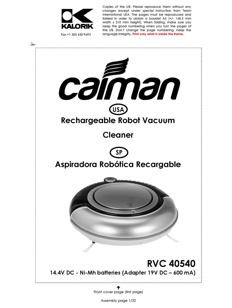 Caiman RVC 40540 operating instructions