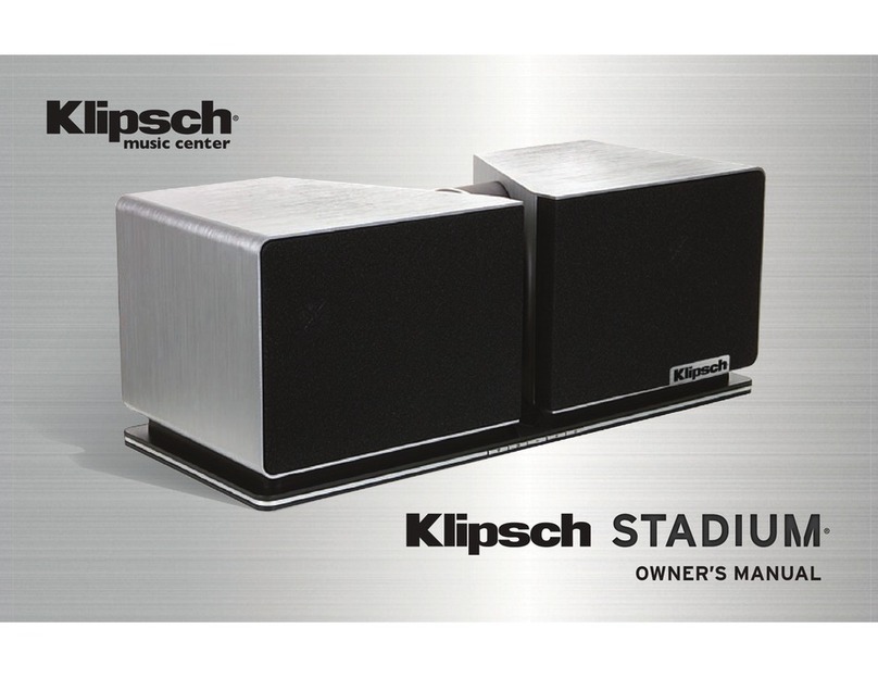 Klipsch STADIUM User manual Klipsch STADIUM User manual