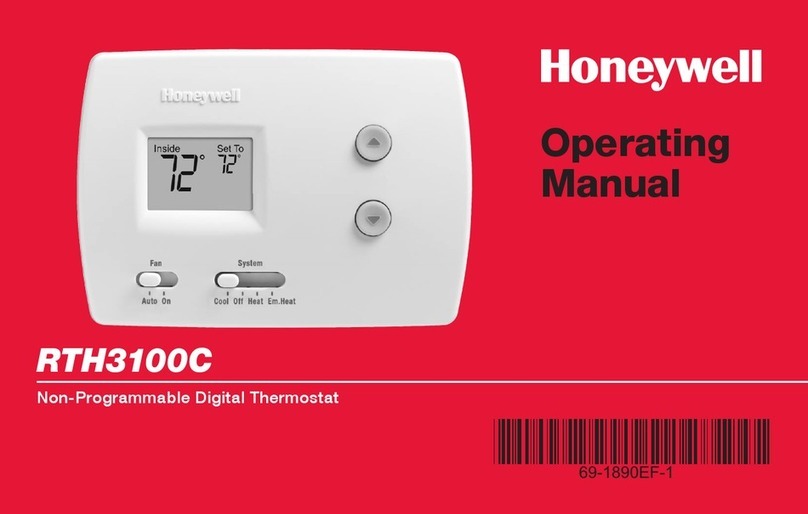 Honeywell RTH3100C User manual Honeywell RTH3100C User manual