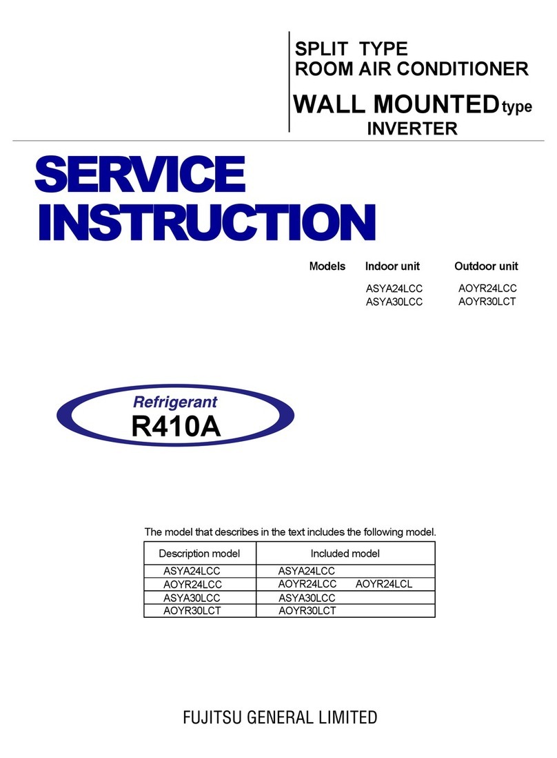 Fujitsu ASYA24LCC Operating instructions