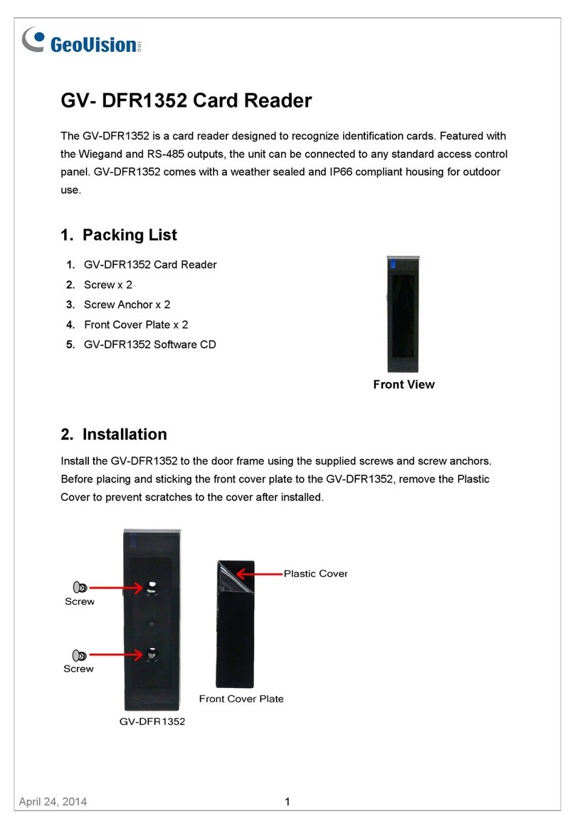GeoVision GV- DFR1352 installation guide