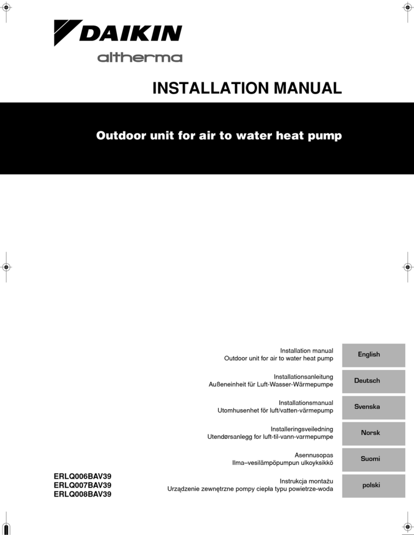 Daikin ERLQ006BAV39 installation manual
