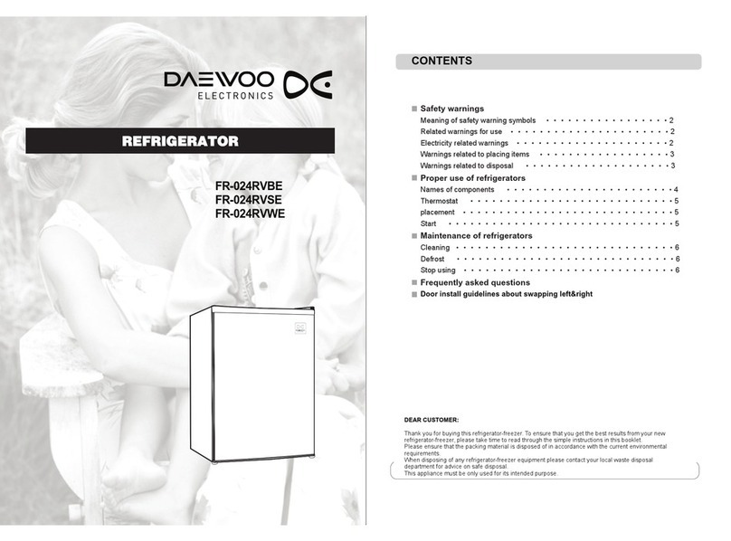 Daewoo FR-024RVBE User manual Daewoo FR-024RVBE User manual