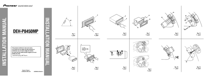 Pioneer DEH-P8450MP User manual