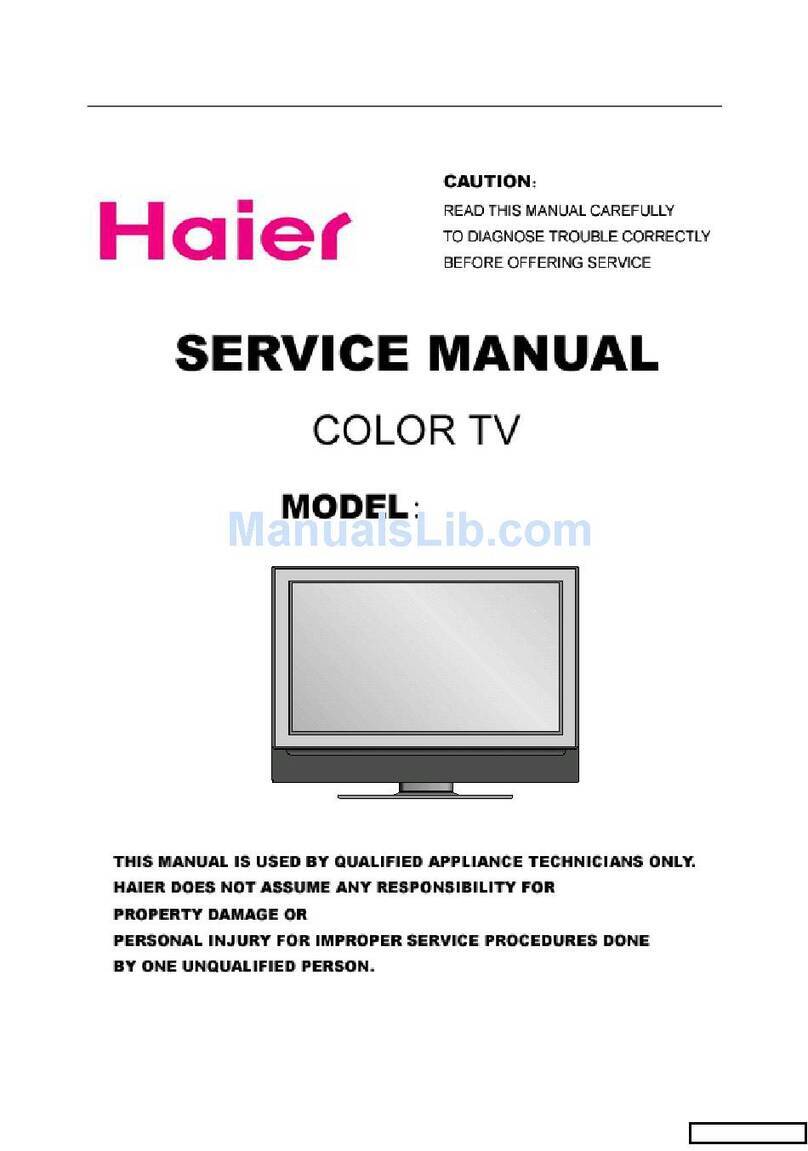 Haier HL40BG - 40" LCD TV User manual Haier HL40BG - 40" LCD TV User manual