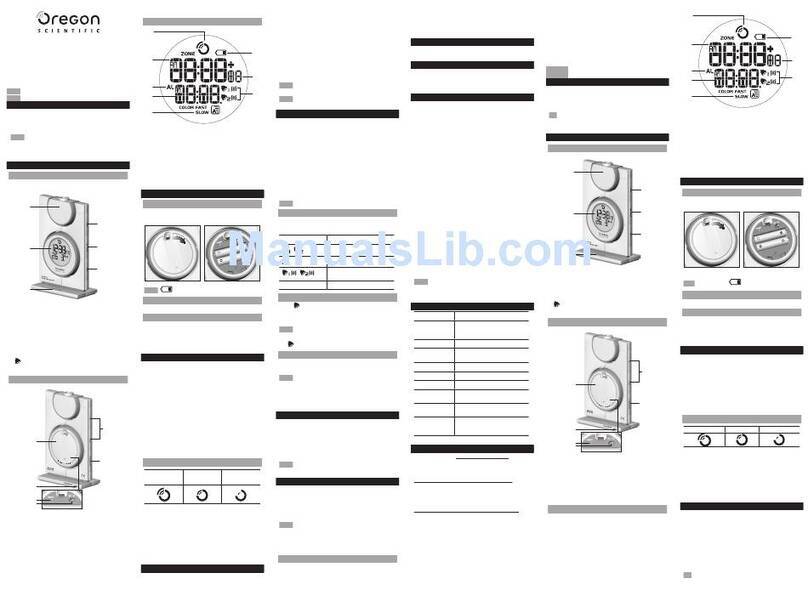 Oregon Scientific RM818P user manual
