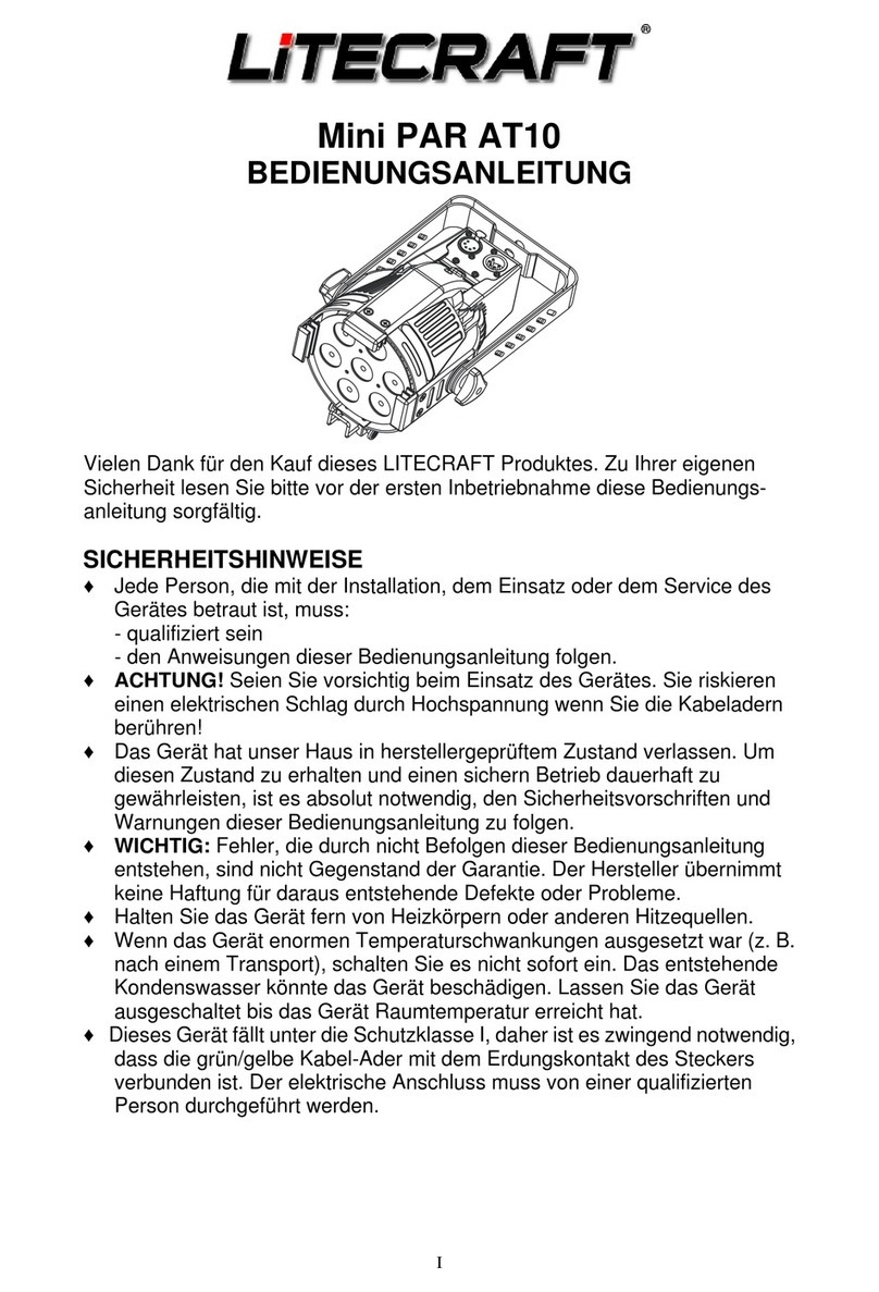 Litecraft Mini PAR AT10 User manual