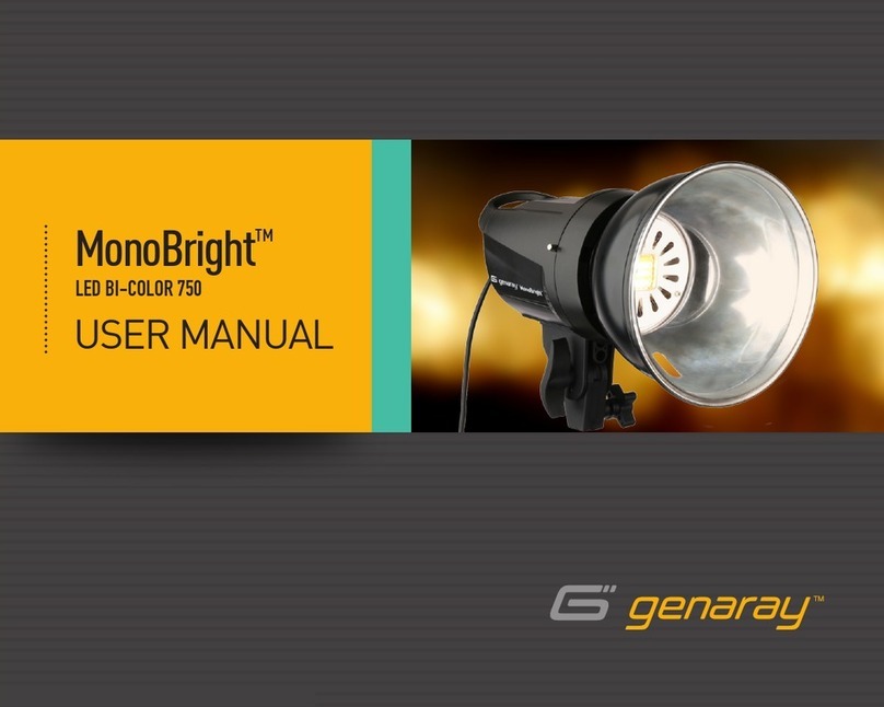 Genaray MonoBright LED BI-COLOR 750 user manual