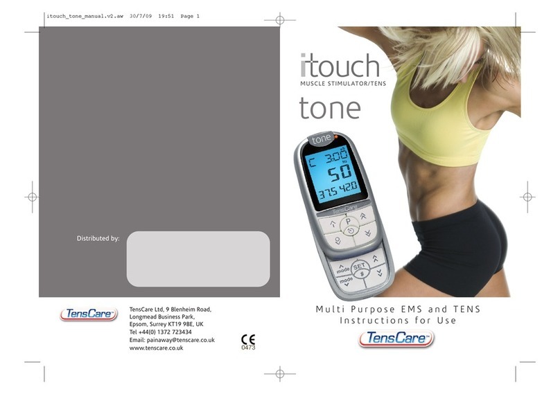 TensCare iTouch Tone Instructions for use