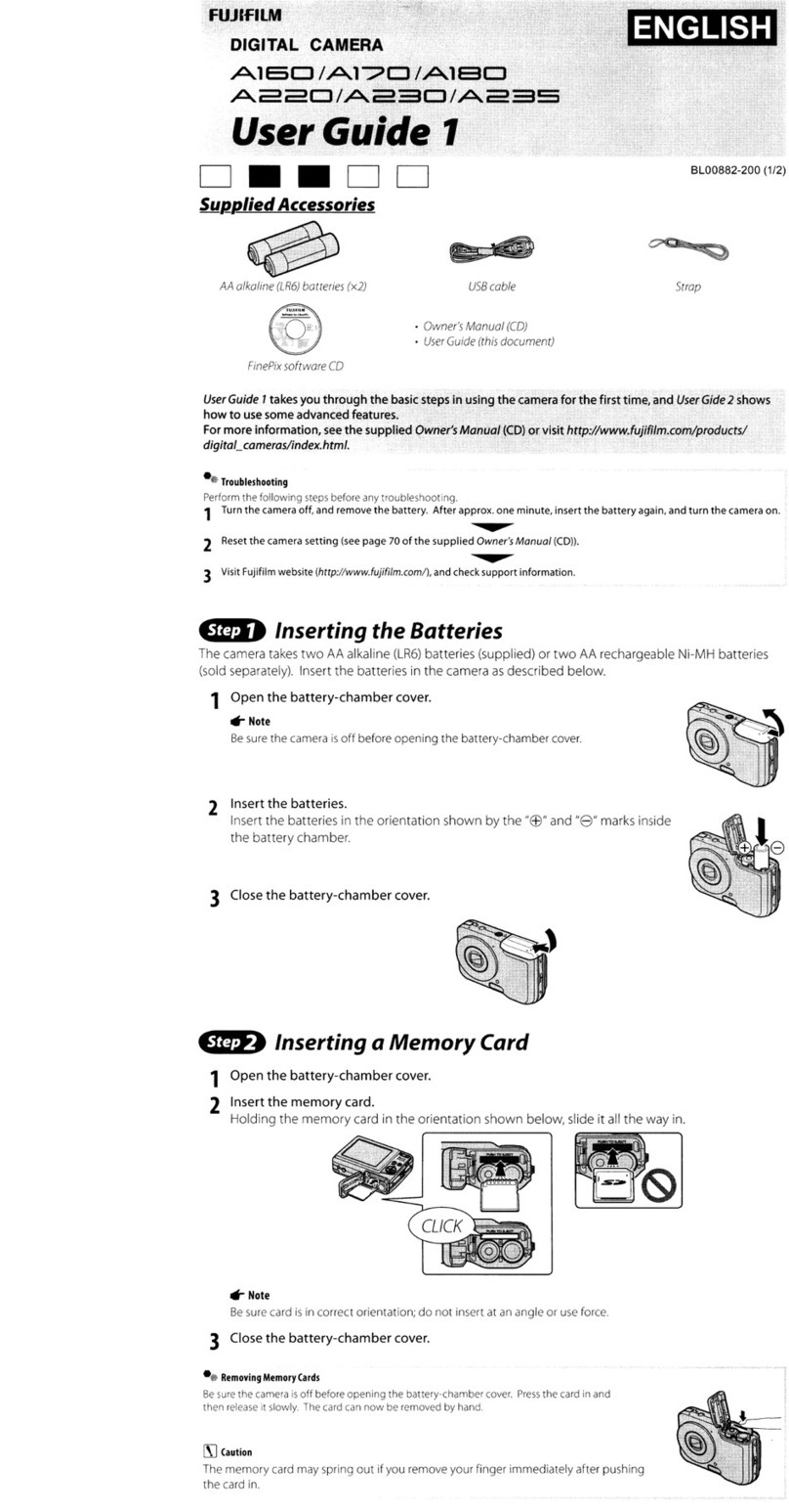 FujiFilm A160 User manual