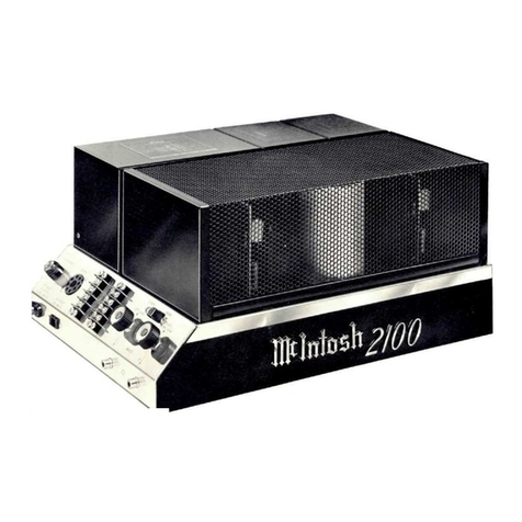 McIntosh MC 2100 User manual