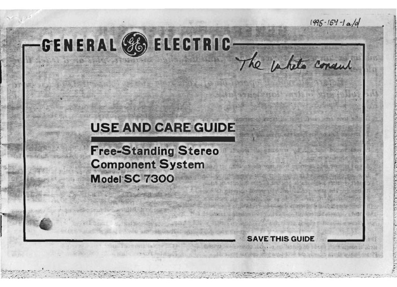 GE SC 7300 User manual