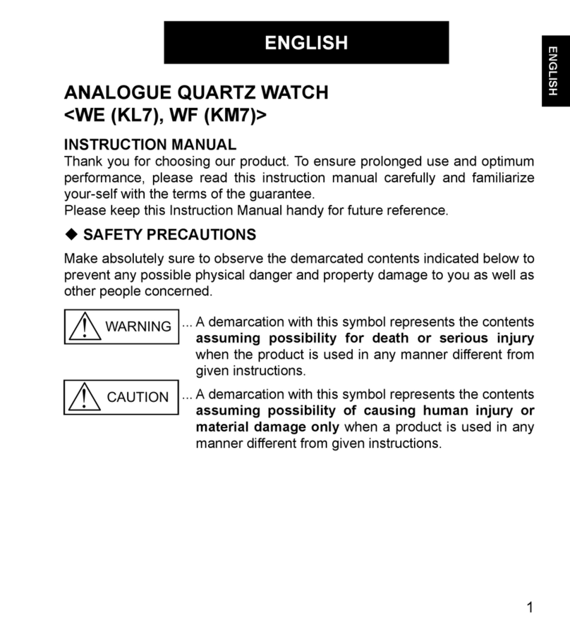 Orient WE (KL7) User manual