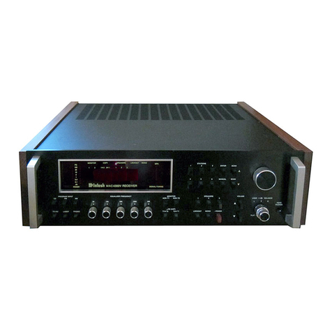 McIntosh MAC 4300V User manual McIntosh MAC 4300V User manual