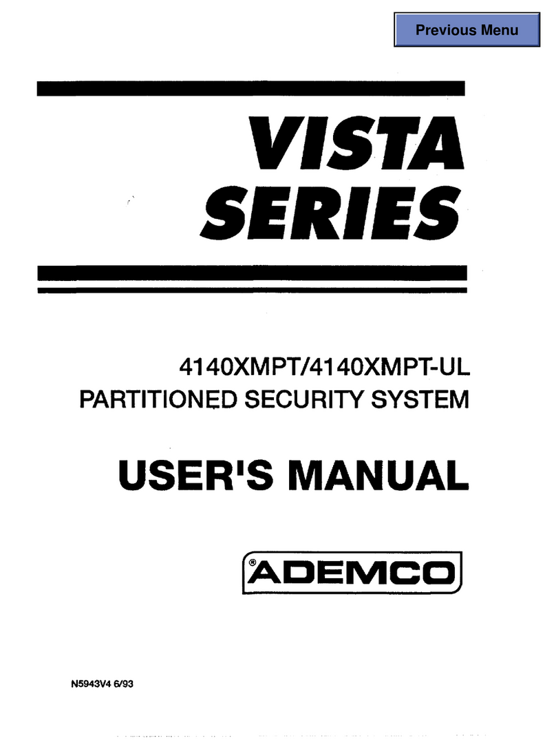 ADEMCO Vista 4140XMPT User manual