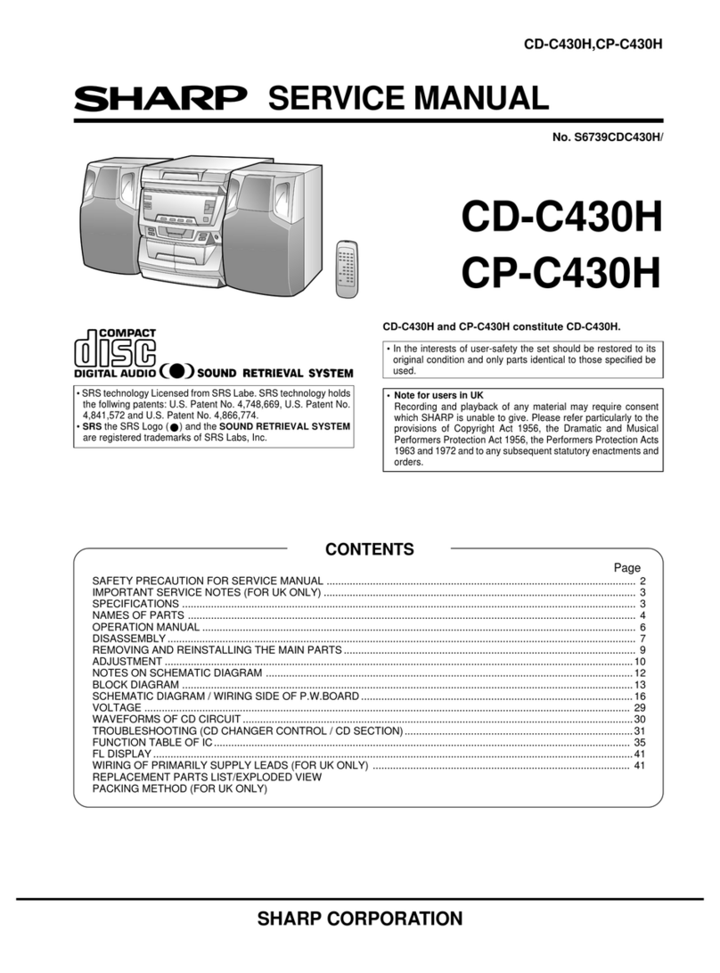 Sharp CD-C430H Service manual