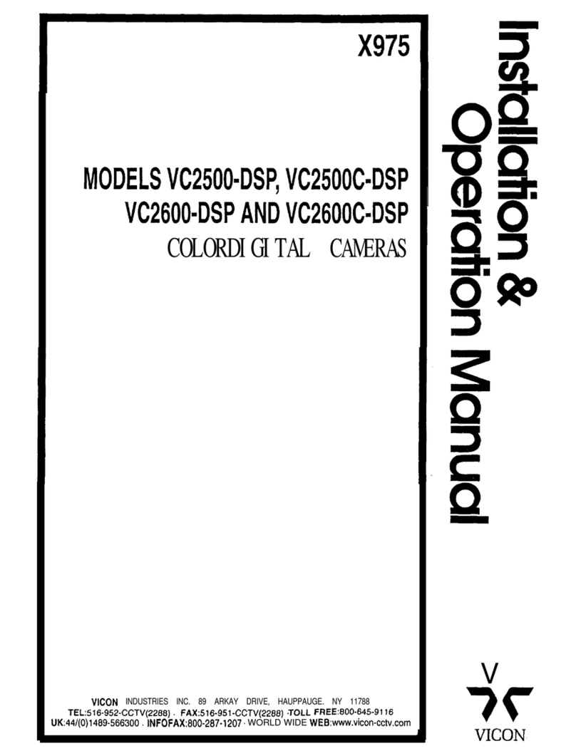 Vicon VC2500-DSP Installating and operation manual