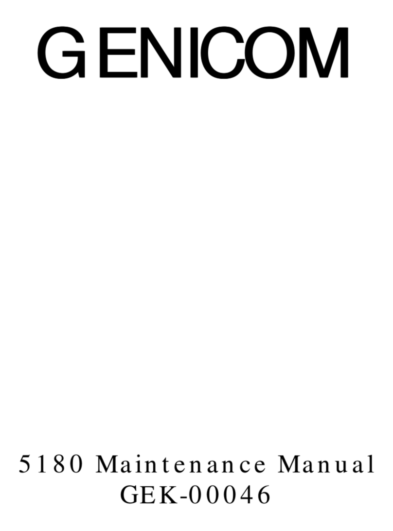 Genicom 5180 User manual
